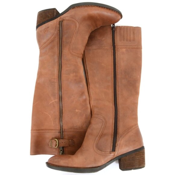 BORN Fannar Women's Western Festival Leather Knee Hi Riding Boots Size 6.5 Boho - Picture 8 of 8